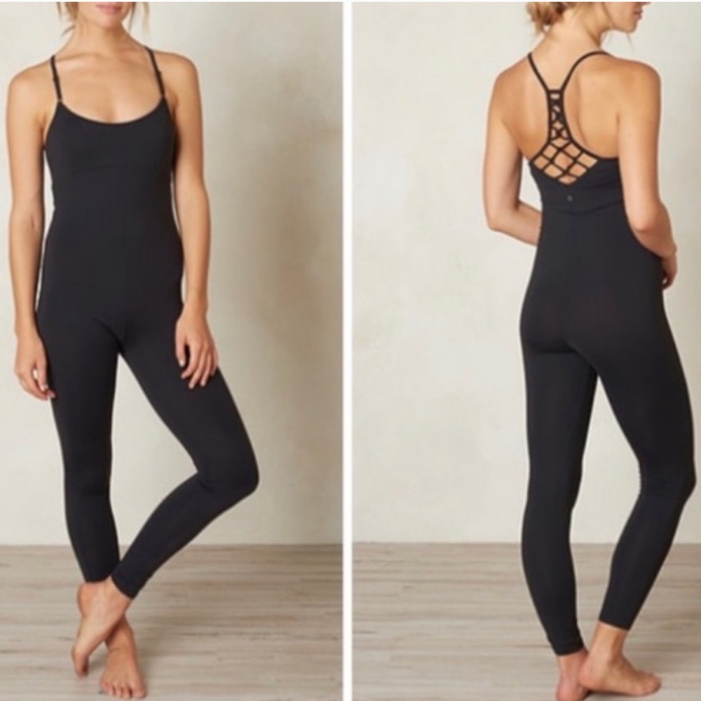 •SOLD• prAna Elixir Jumpsuit Black XS - Picture 1 of 5